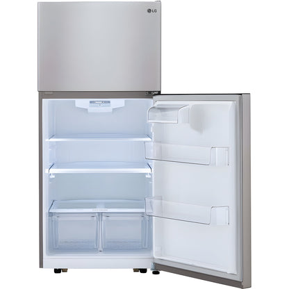 LG 30 in. Top Mount Refrigerator in Stainless Steel 20 Cu. Ft. (LTCS20020S)