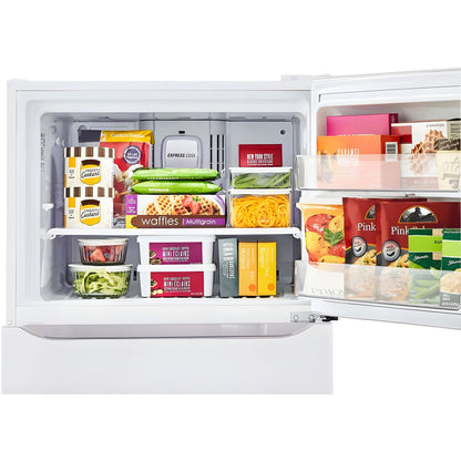 LG 30 in. Top Mount Refrigerator in White 20 Cu. Ft. (LTCS20020W)