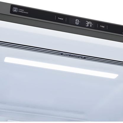 LG 33 in. Bottom Freezer Refrigerator in Black Stainless Steel 26 Cu. Ft. (LRDCS2603D)