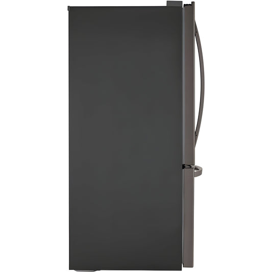LG 33 in. Bottom Freezer Refrigerator in Black Stainless Steel 26 Cu. Ft. (LRDCS2603D)