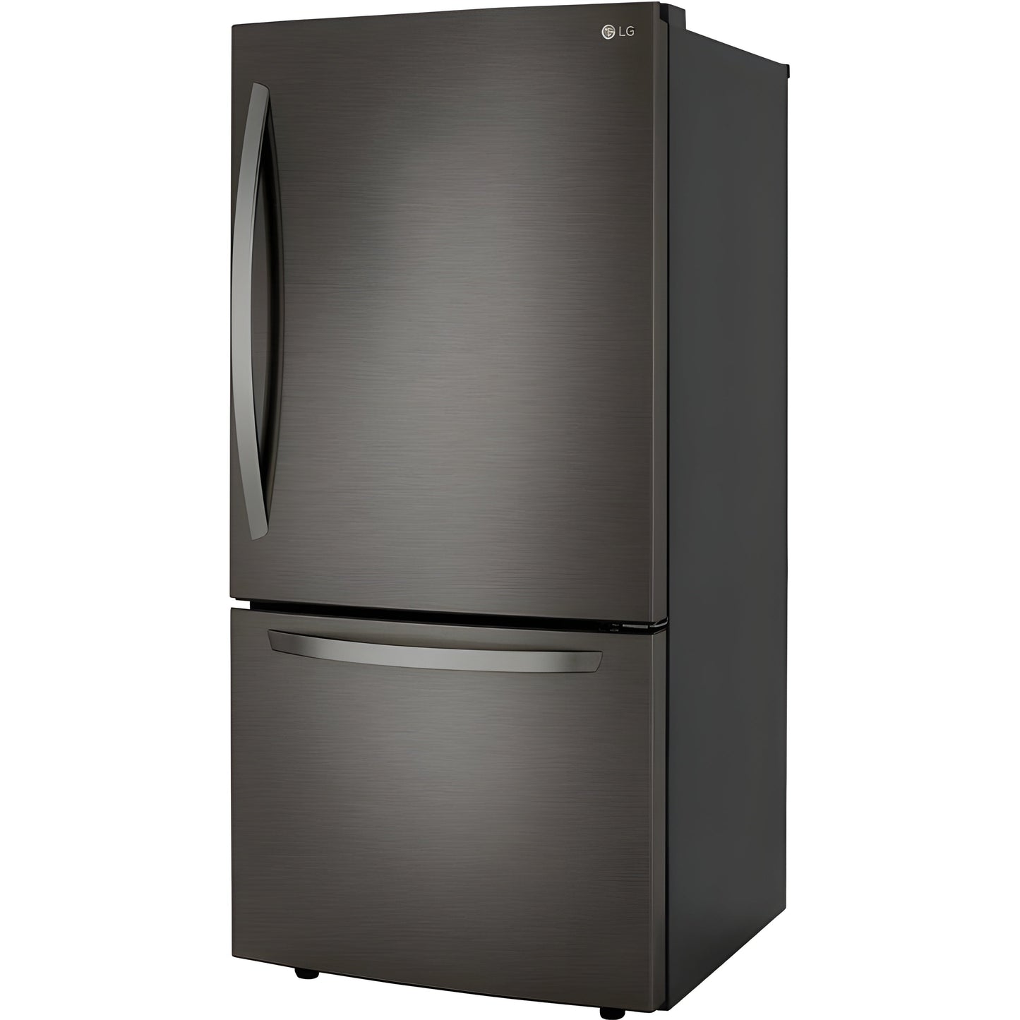 LG 33 in. Bottom Freezer Refrigerator in Black Stainless Steel 26 Cu. Ft. (LRDCS2603D)