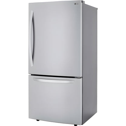 LG 33 in. Bottom Freezer Refrigerator in Stainless Steel 26 Cu. Ft. (LRDCS2603S)