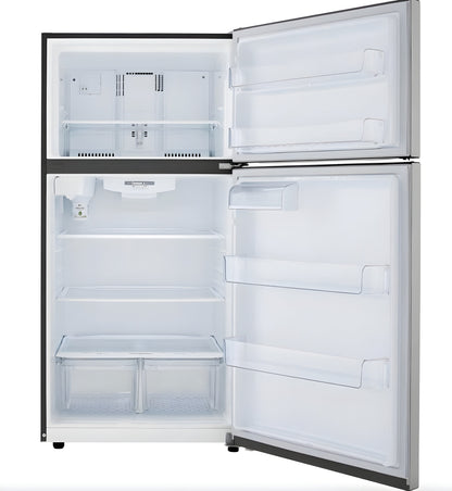 LG 33 in. Top Freezer Refrigerator in Stainless Steel 24 Cu. Ft. (LRTLS2403S)