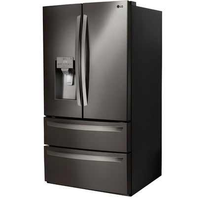 LG 36 in. 4-Door French Door Refrigerator in Black Stainless Steel 30 Cu. Ft. (LRMDS3006D)