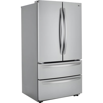 LG 36 in. 4-Door French Door Refrigerator in Stainless Steel 23 Cu. Ft. (LMWC23626S)