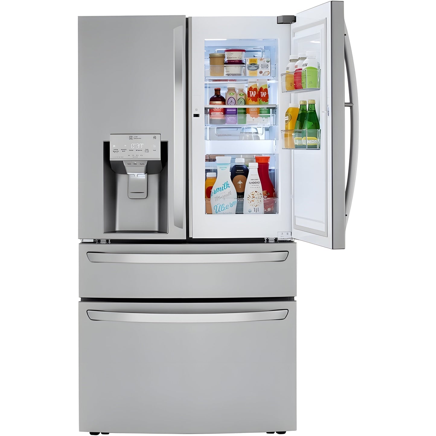 LG 36 in. 4-Door French Door Refrigerator in Stainless Steel 23 Cu. Ft. (LRMDC2306S)