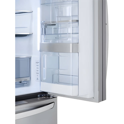 LG 36 in. 4-Door French Door Refrigerator in Stainless Steel 30 Cu. Ft. (LRMDS3006S)