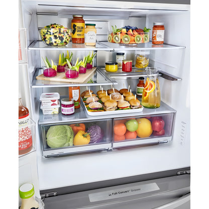 LG 36 in. 4-Door French Door Refrigerator in Stainless Steel 30 Cu. Ft. (LRMDS3006S)