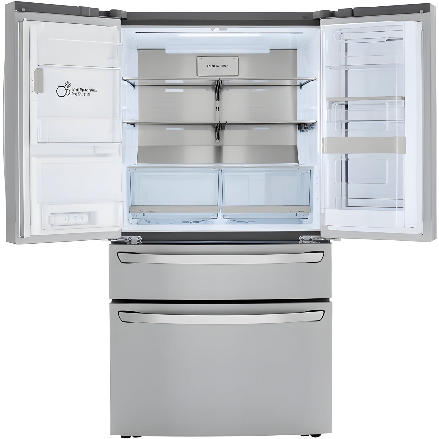LG 36 in. 4-Door French Door Refrigerator with InstaView, Stainless Steel 23 Cu. Ft. (LRMVC2306S)