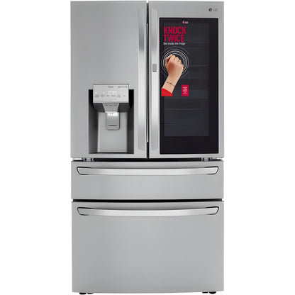 LG 36 in. 4-Door French Door Refrigerator with InstaView, Stainless Steel 23 Cu. Ft. (LRMVC2306S)