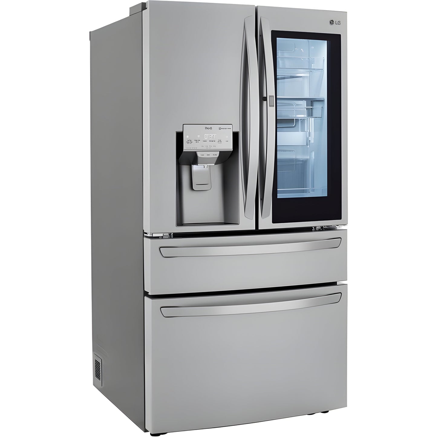 LG 36 in. 4-Door French Door Refrigerator with InstaView, Stainless Steel 23 Cu. Ft. (LRMVC2306S)
