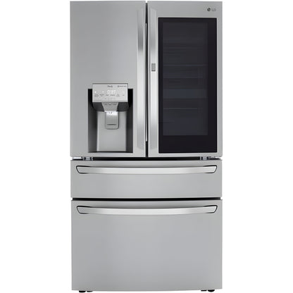 LG 36 in. 4-Door French Door Refrigerator with InstaView, Stainless Steel 23 Cu. Ft. (LRMVC2306S)