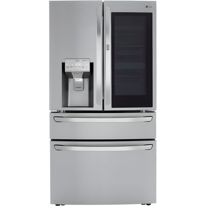LG 36 in. 4-Door French Door Refrigerator with InstaView, Stainless Steel 30 Cu. Ft. (LRMVS3006S)