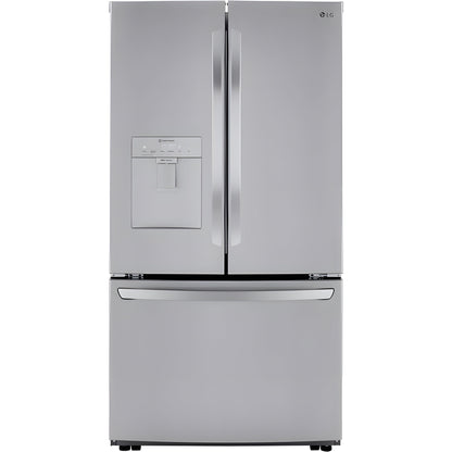 LG 36 in. French Door Refrigerator with Slim Design Water Dispenser in Stainless Steel 29 Cu. Ft. (LRFWS2906V)