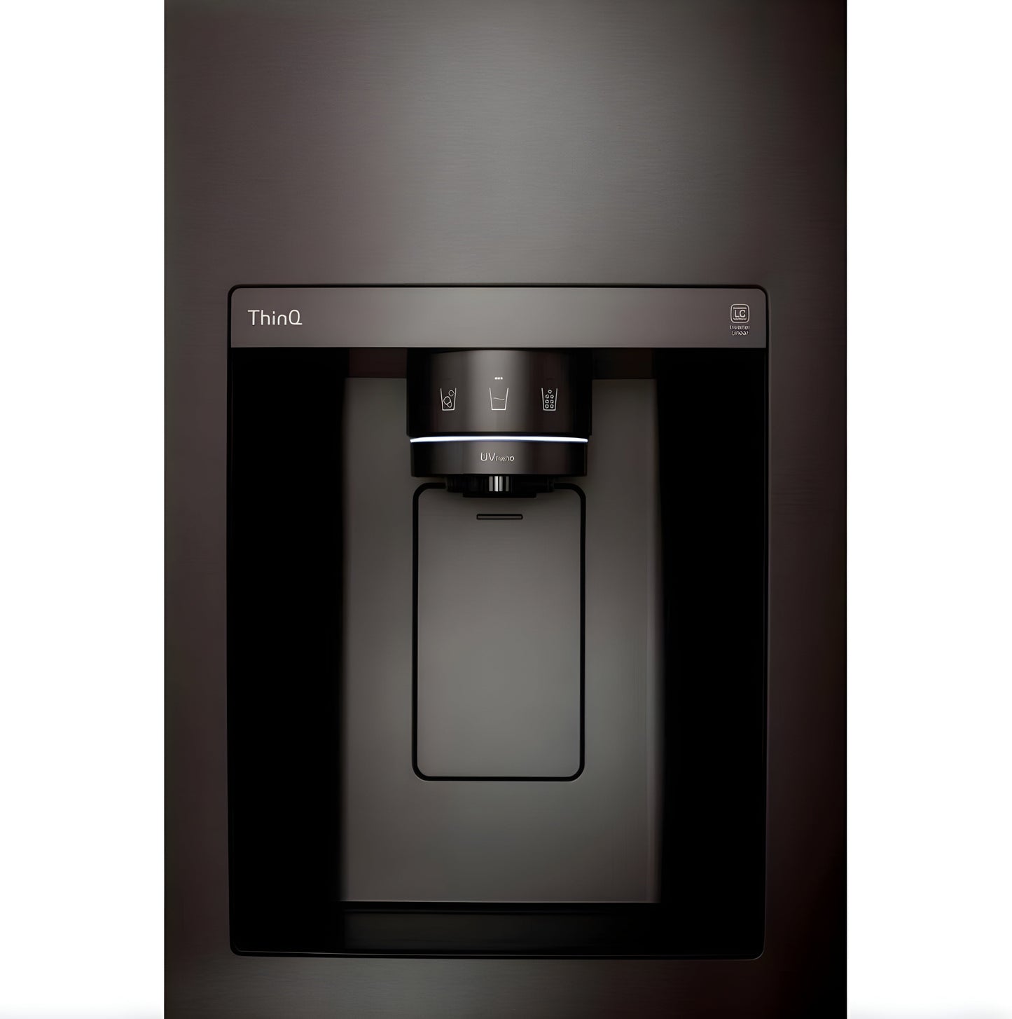 LG 36 in. Side-by-Side InstaView Refrigerator with Craft Ice in Black Stainless 27 Cu. Ft. (LRSOS2706D)