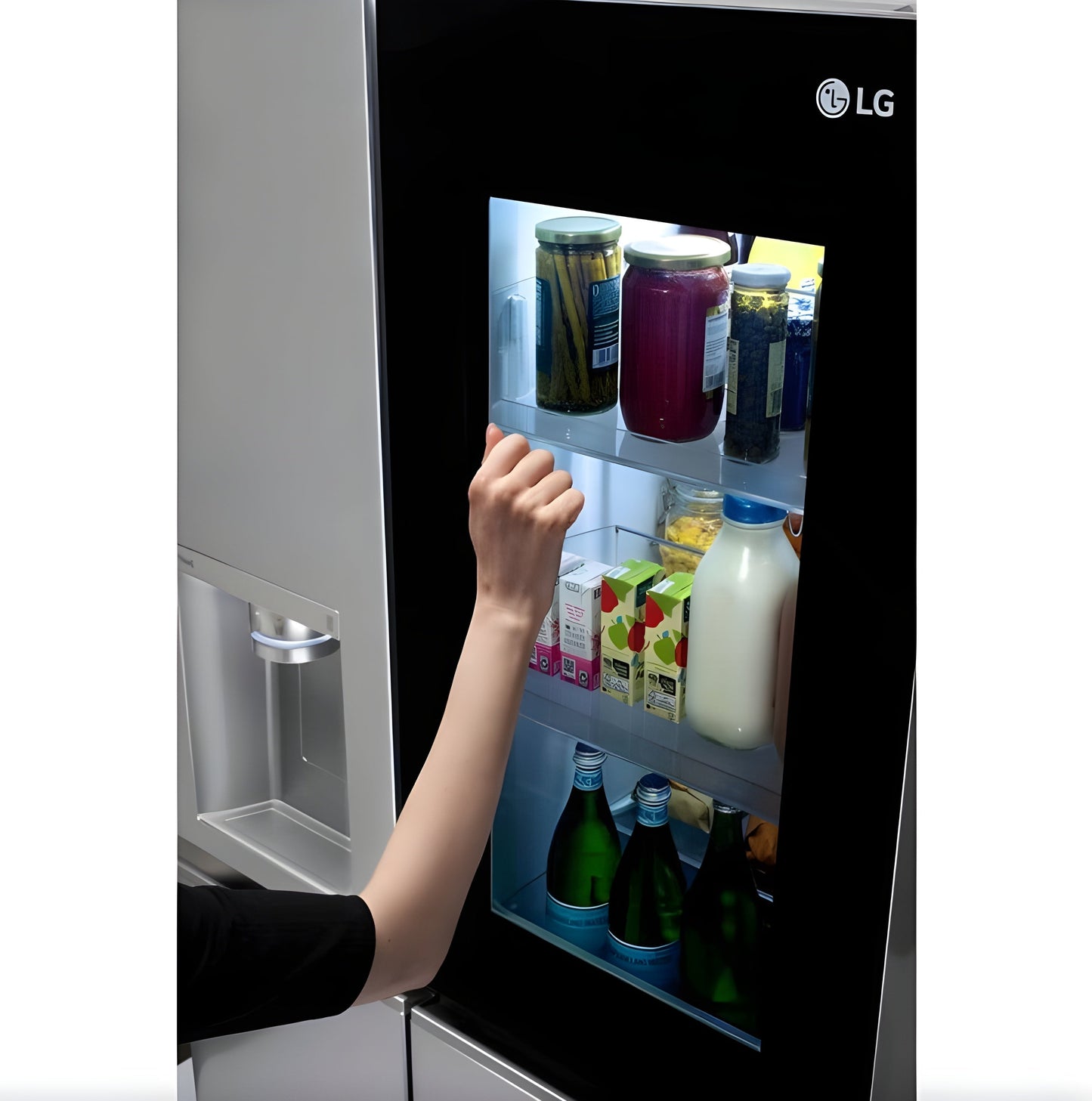 LG 36 in. Side-by-Side InstaView Refrigerator with Craft Ice in Stainless 27 Cu. Ft. (LRSOS2706S)