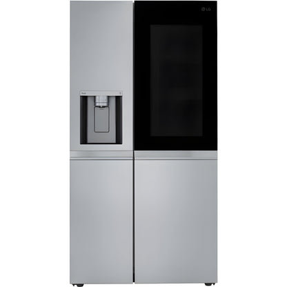 LG 36 in. Side-by-Side InstaView Refrigerator with Craft Ice in Stainless 27 Cu. Ft. (LRSOS2706S)