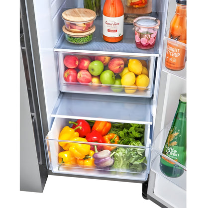 LG 36 in. Side-by-Side Refrigerator in Stainless Steel 27 Cu. Ft. (LRSXS2706S)