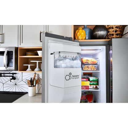 LG 36 in. Side-by-Side Refrigerator in Stainless Steel Look 27 Cu. Ft. (LRSXS2706V)