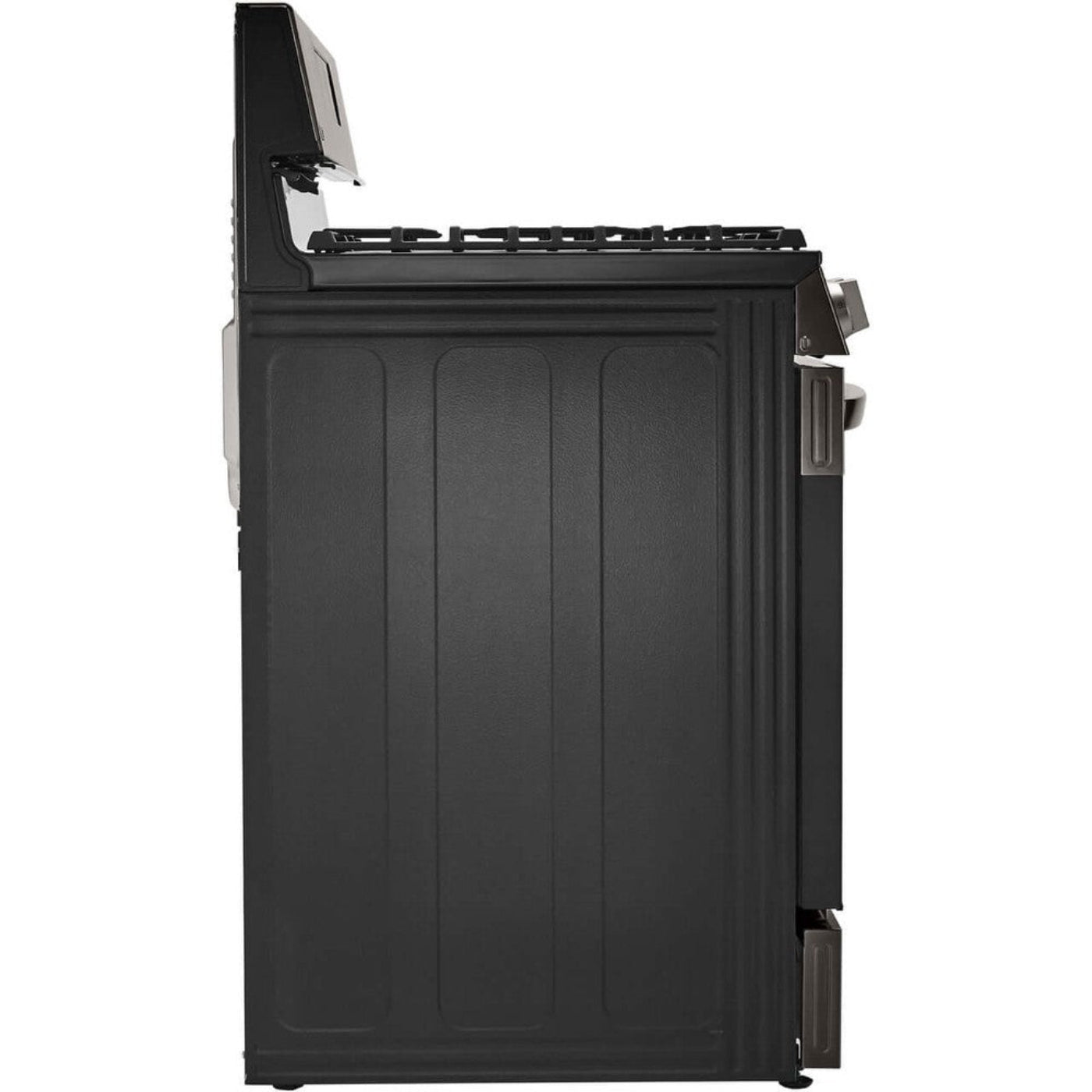 LG 30 in. 5.8-Cu. Ft. Gas Convection Smart Range with AirFry, Black Stainless Steel (LRGL5823D)