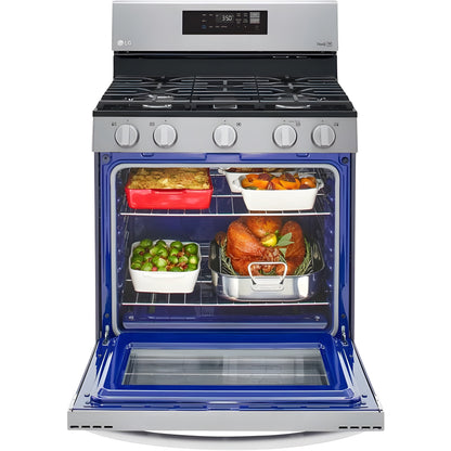 LG 30 in. Gas Smart Range with EasyClean, Stainless Steel (LRGL5821S)
