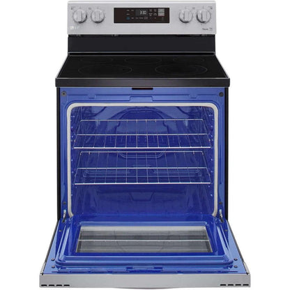 LG 30 in. 6.3-Cu. Ft. Electric Smart Range with EasyClean, Stainless Steel (LREL6321S)