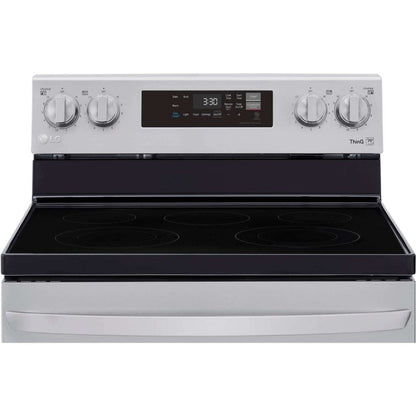 LG 30 in. 6.3-Cu. Ft. Electric Smart Range with EasyClean, Stainless Steel (LREL6321S)