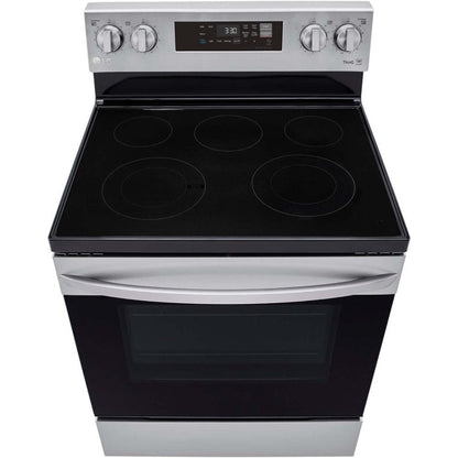 LG 30 in. 6.3-Cu. Ft. Electric Smart Range with EasyClean, Stainless Steel (LREL6321S)