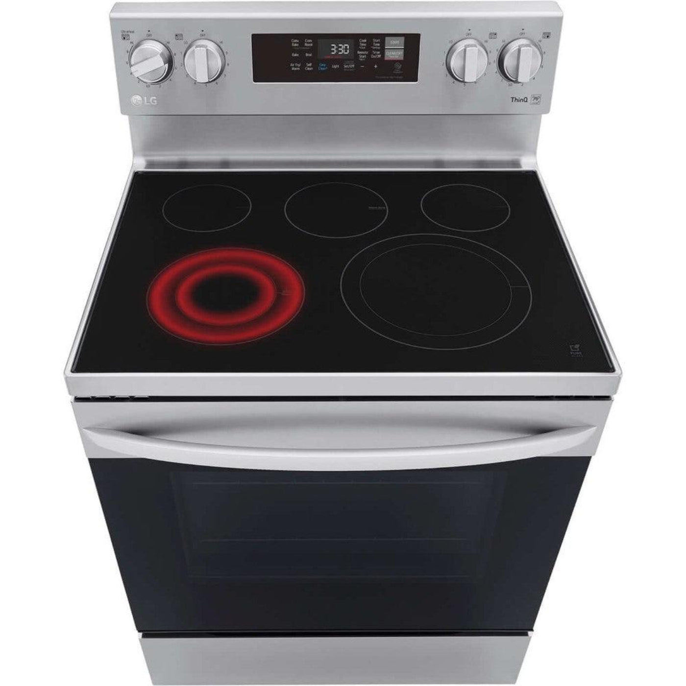 LG 30 in. 6.3-Cu. Ft. Electric Smart Range with EasyClean and AirFry Stainless Steel (LREL6323S)
