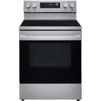 LG 30 in. 6.3-Cu. Ft. Electric Smart Range with EasyClean and AirFry Stainless Steel (LREL6323S)