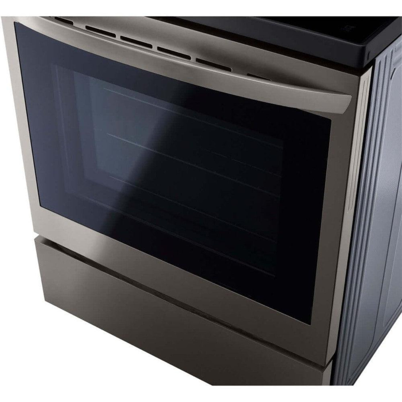 LG 30 in. 6.3-Cu. Ft. Electric Smart Range with InstaView and AirFry, Black Stainless Steel (LREL6325D)