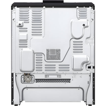 LG 30 in. 6.3-Cu. Ft. Smart Wi-Fi Enabled ProBake Convection InstaView Gas Slide-in Range with Air Fry, Black Stainless Steel (LSGL6335D)