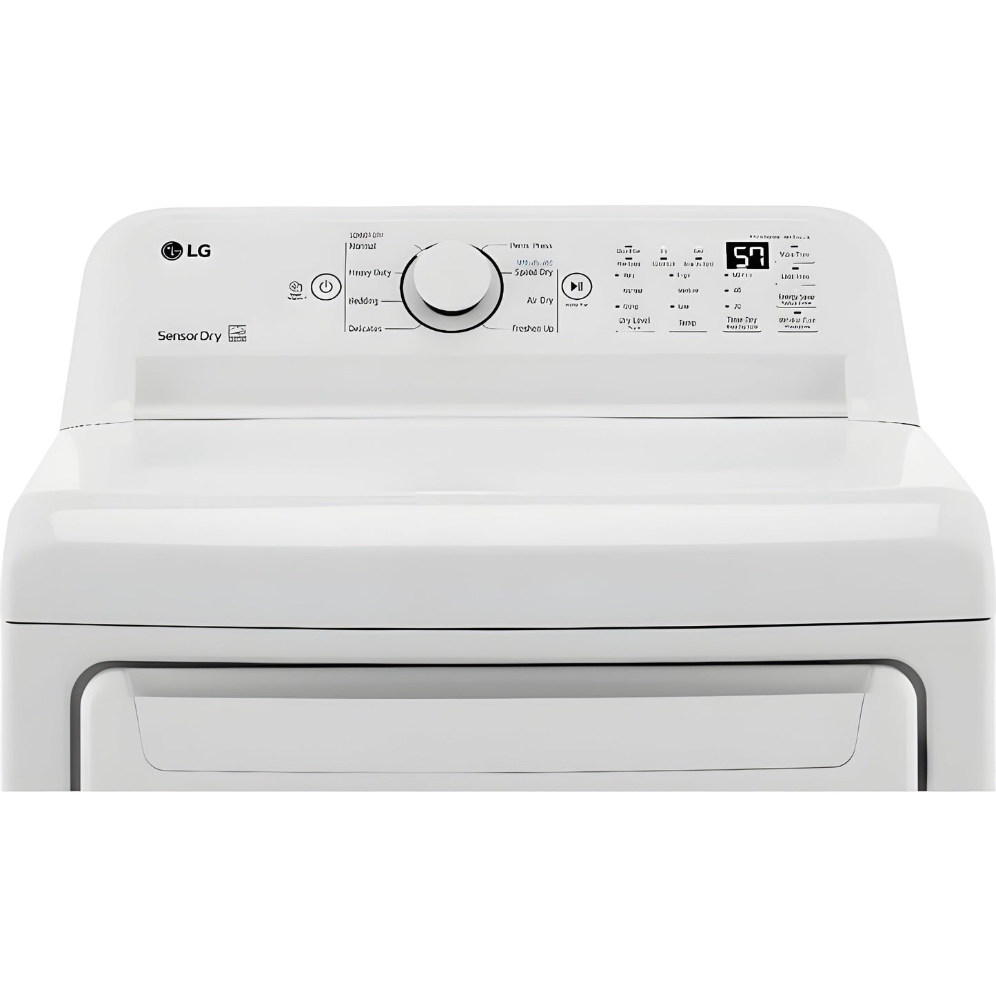 LG 7.3-Cu. Ft. Ultra Large Capacity Electric Dryer with Sensor Dry Technology in White (DLE7000W)