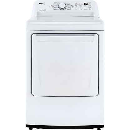 LG 7.3-Cu. Ft. Ultra Large Capacity Electric Dryer with Sensor Dry Technology in White (DLE7000W)