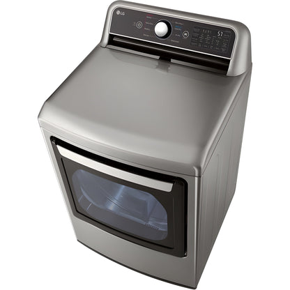 LG 7.3-Cu. Ft. Ultra Large Capacity Smart wi-fi Enabled Rear Control Electric Dryer with EasyLoad Door (DLE7400VE)