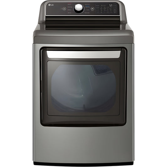 LG 7.3-Cu. Ft. Ultra Large Capacity Smart wi-fi Enabled Rear Control Electric Dryer with EasyLoad Door (DLE7400VE)