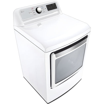 LG 7.3-Cu. Ft. Ultra Large Capacity Smart wi-fi Enabled Rear Control Electric Dryer with EasyLoad Door (DLE7400WE)