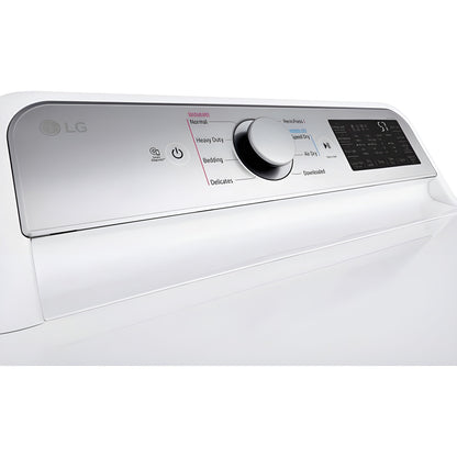 LG 7.3-Cu. Ft. Ultra Large Capacity Smart wi-fi Enabled Rear Control Electric Dryer with EasyLoad Door (DLE7400WE)