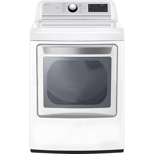 LG 7.3-Cu. Ft. Ultra Large Capacity Smart wi-fi Enabled Rear Control Electric Dryer with EasyLoad Door (DLE7400WE)