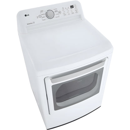 LG 7.3-cu. ft. Ultra Large Capacity Electric Dryer with Sensor Dry Technology in White (DLE7150W)