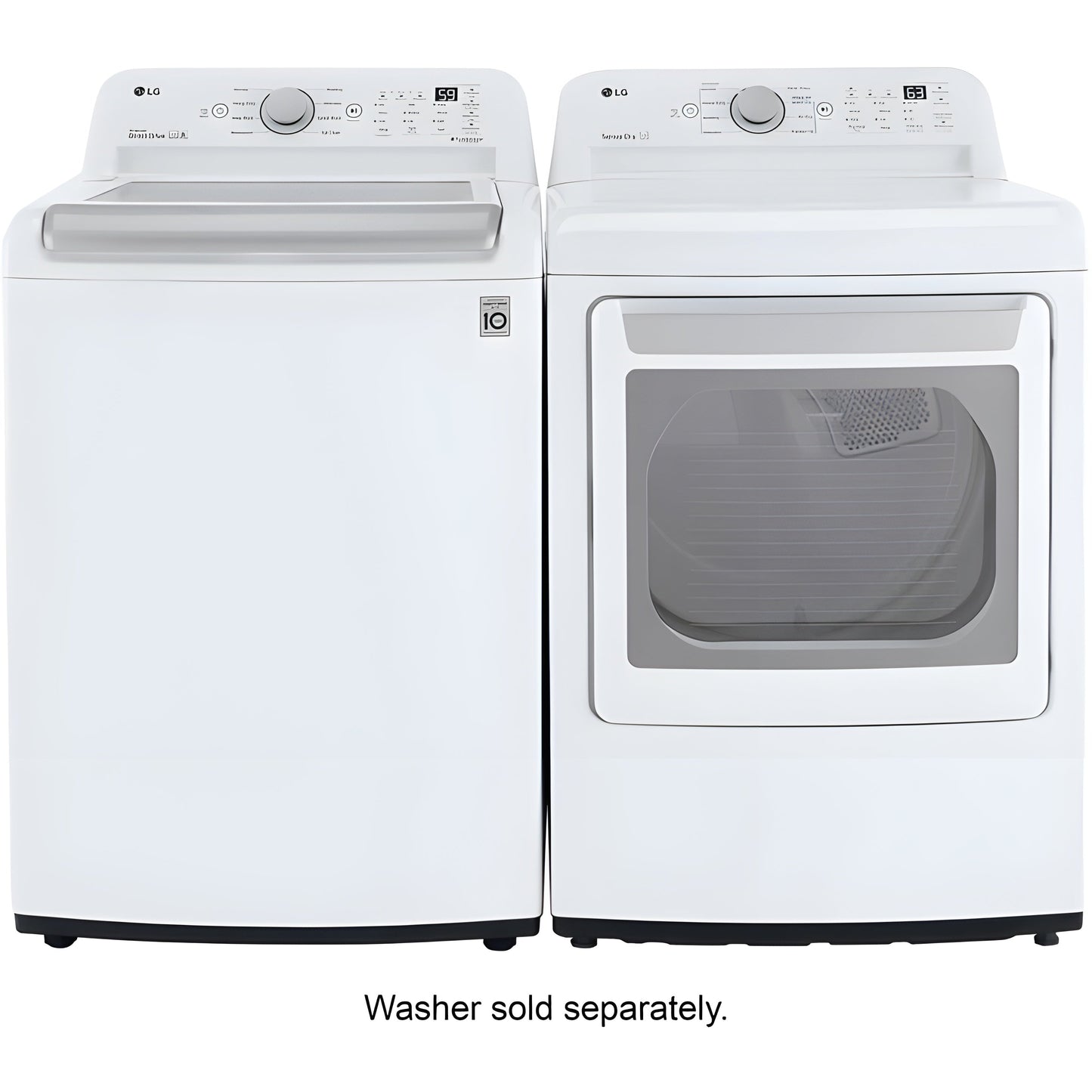 LG 7.3-cu. ft. Ultra Large Capacity Electric Dryer with Sensor Dry Technology in White (DLE7150W)
