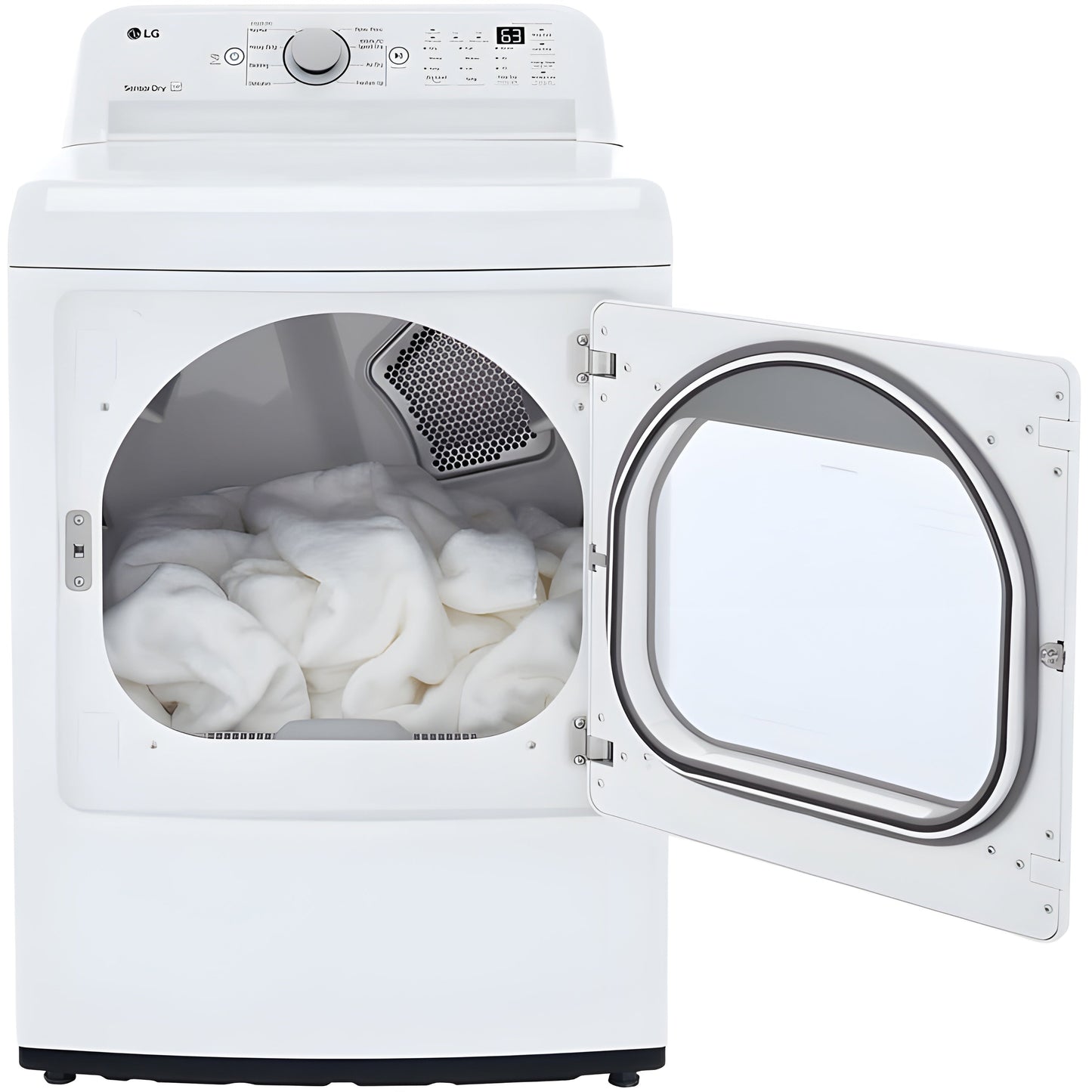 LG 7.3-cu. ft. Ultra Large Capacity Electric Dryer with Sensor Dry Technology in White (DLE7150W)