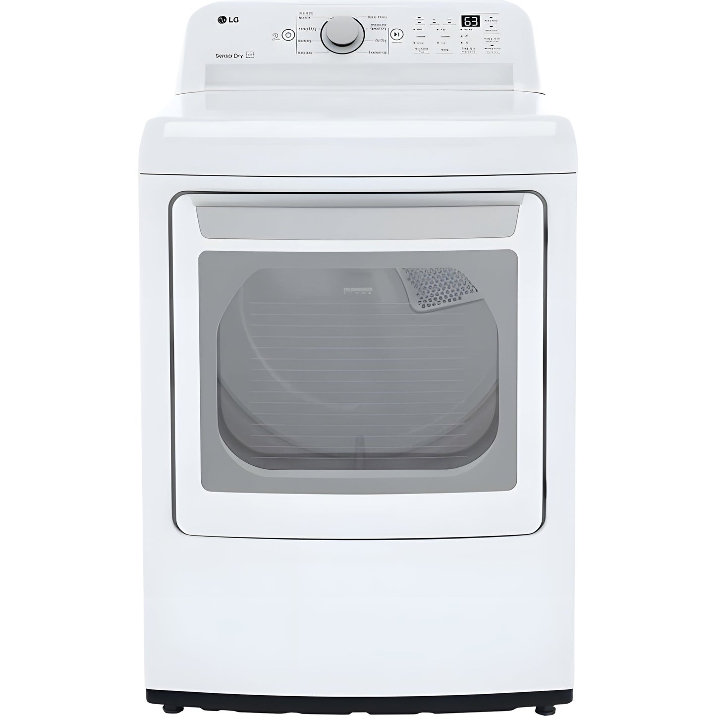 LG 7.3-cu. ft. Ultra Large Capacity Electric Dryer with Sensor Dry Technology in White (DLE7150W)