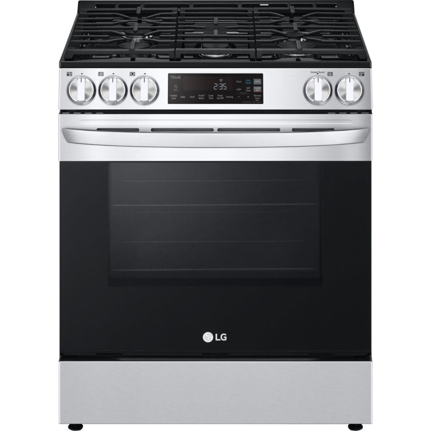 LG 30 in. 5.8-Cu Ft. Smart Wi-Fi Enabled Gas Slide-in Range with EasyClean (LSGL5831F)