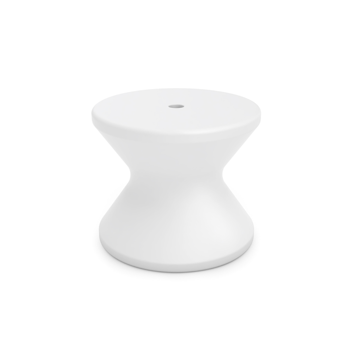 Ledge Lounger Signature 14-Inch Side Table with Umbrella Hole (LLSGST14HWH)