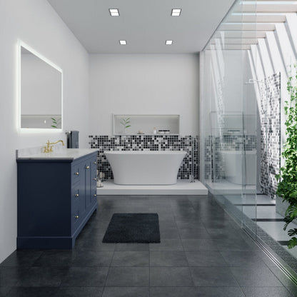 Arpella - Puralite 60 in. x 36 in. LED Wall Mounted Backlit Vanity Mirror  with Memory Dimmer - BLM6036