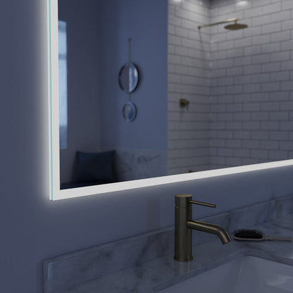 Arpella  Lucent 70 in. x 36 in. Wall Mounted LED Vanity Mirror with Color Changer, Memory Dimmer and Defogger - LEDCM7036