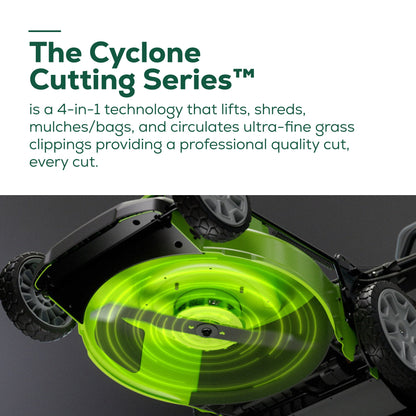 Greenworks 48V (2x24V) 21" Cordless Battery Self-Propelled Lawn Mower w/ Two (2) 5.0Ah USB Batteries & Dual Port Charger - 2532502