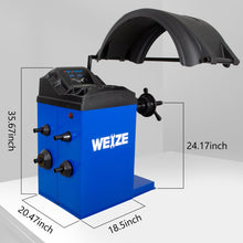 Load image into Gallery viewer, WEIZE Tire Changer Wheel Changer Machine Wheel Balancer Balancing Machine Combo - PLA-1005+PLA-1006
