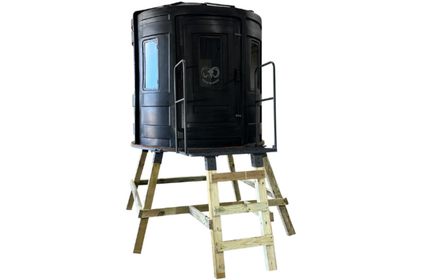 Advantage Hunting RAM 650 Elevated Hunting Blind with Tinted Windows for Bow and Gun - 7026